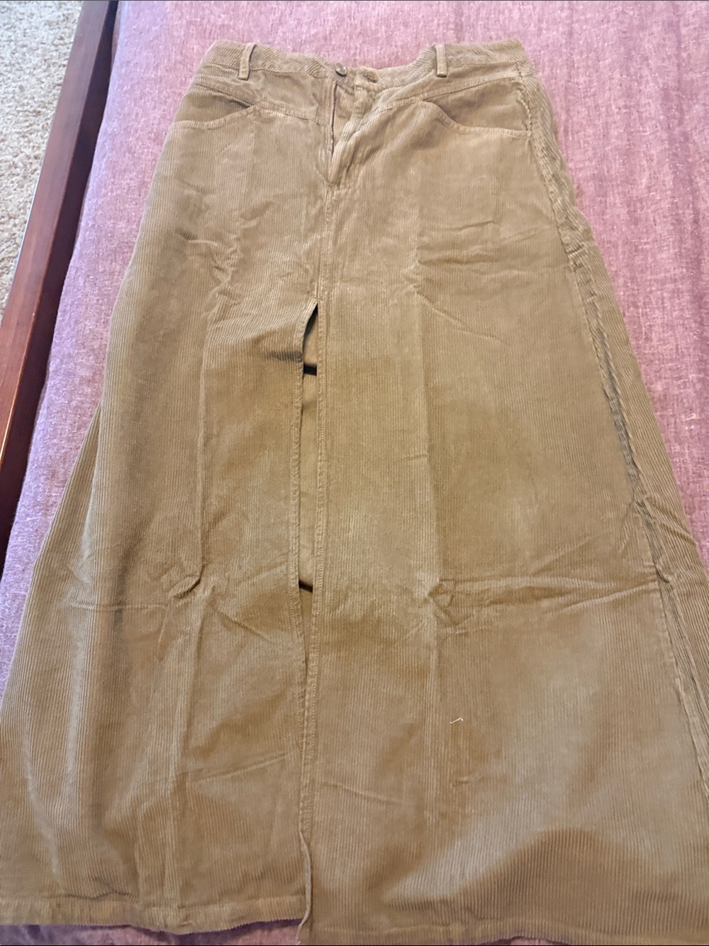 Free People Come As You Are Cord Skirt/Chocolate